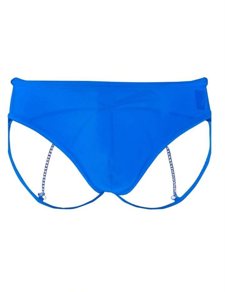 Men's Solid Color Chain Men's Briefs